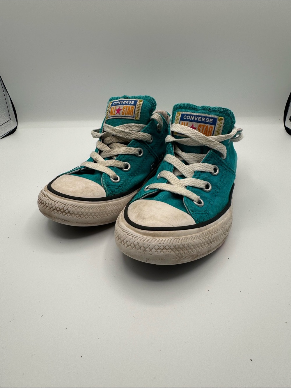 Converse Kids Teal Canvas Low-Top Sneakers with White Laces